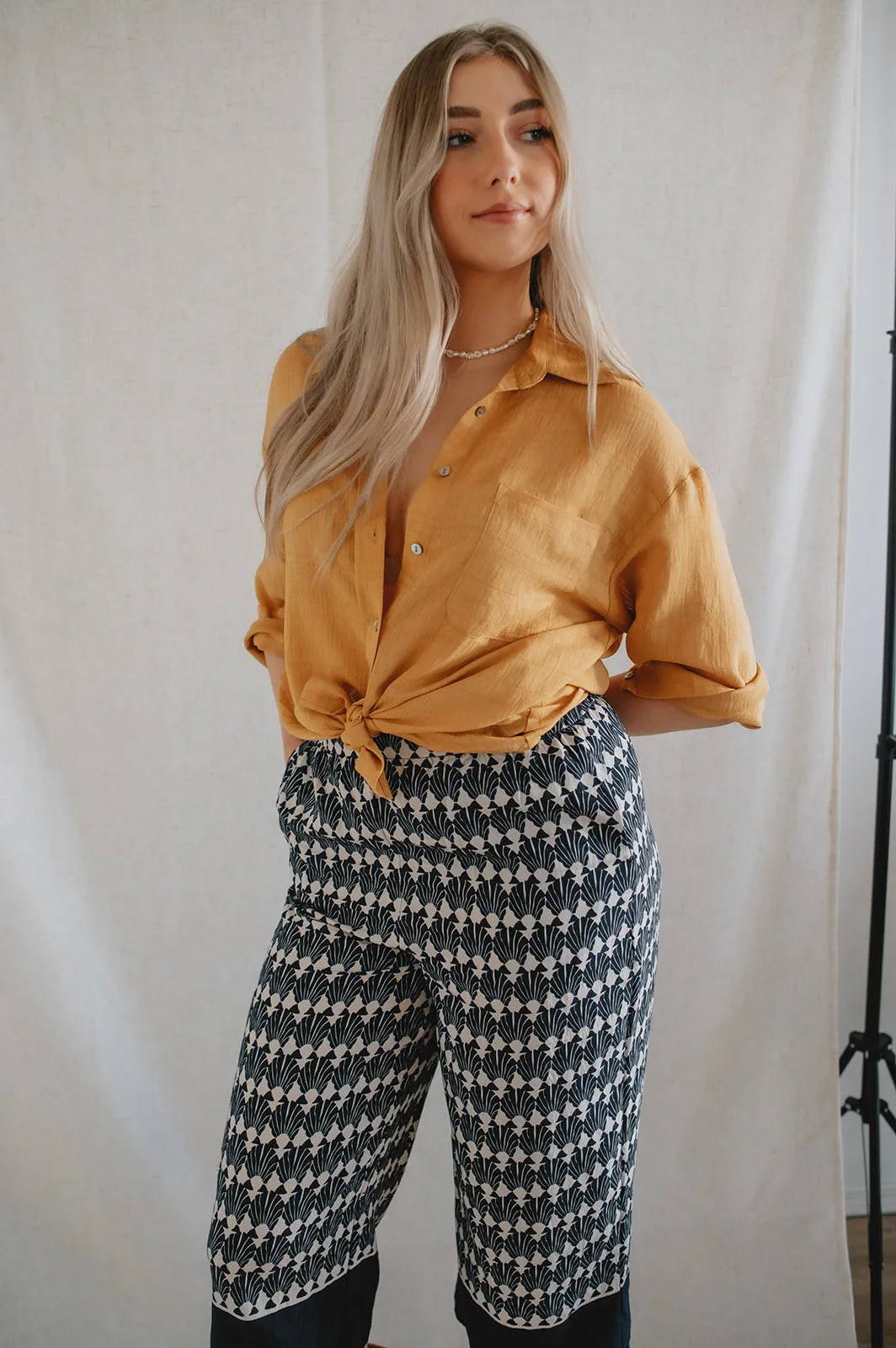 The Shell Geo Border Culottes