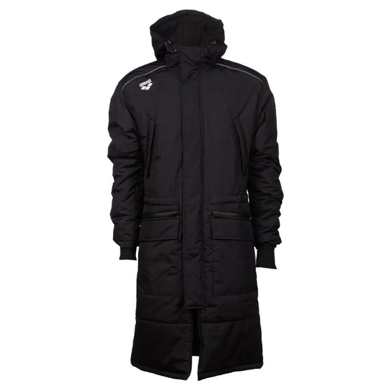 UNISEX SOLID TEAM PARKA - BLACK