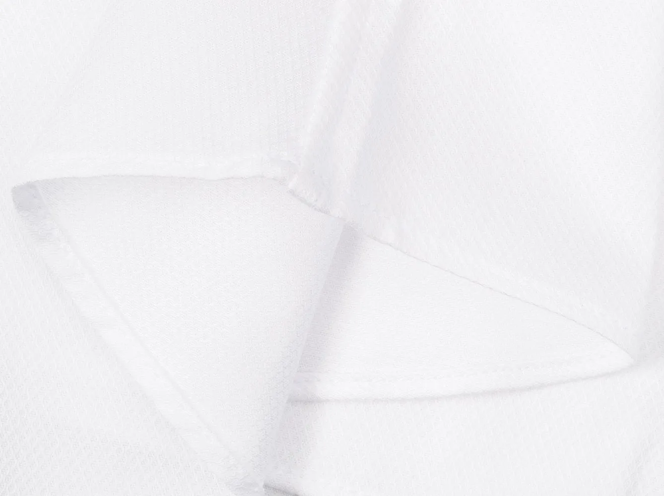 White Herringbone Jaquard Dress Shirt