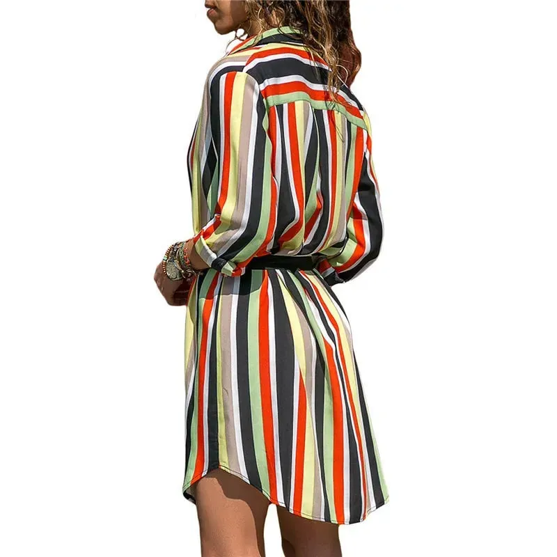 Women's Long Sleeve Shirt Dress