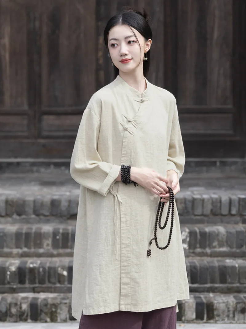 Women's Winter Boho Beauty Disk Button Shirt Dress